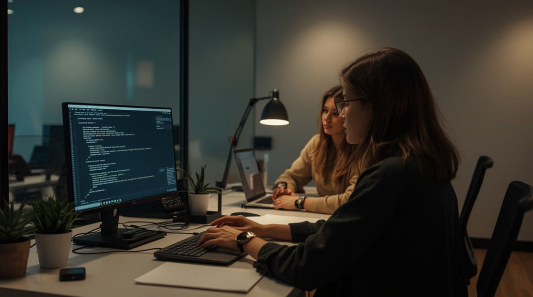 workers do command requests on pc